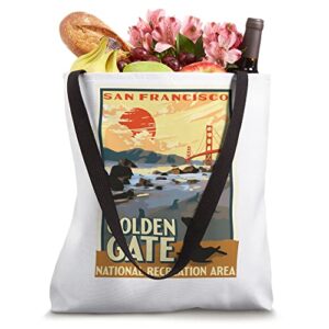 Golden Gate National Rec Area Park Vintage San Francisco Tote Bag