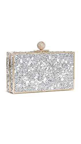 Sophia Webster Women's Clara Crystal Minaudiere, White/Gold, One Size