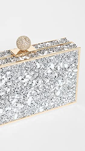 Sophia Webster Women's Clara Crystal Minaudiere, White/Gold, One Size