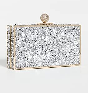 Sophia Webster Women's Clara Crystal Minaudiere, White/Gold, One Size