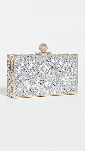 Sophia Webster Women's Clara Crystal Minaudiere, White/Gold, One Size