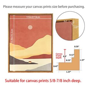 LTYHHK Floating Frame for 11x14 Inch Canvas Prints, 5/8-7/8” Deep Floater Frames for Canvas Paintings, Floating frame for Oil Prints, Diamond Painting,Paint by Numbers (LY1114)