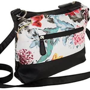 Stone Mountain Julianna Floral Cutout Leather Hobo Handbag One Size Multi