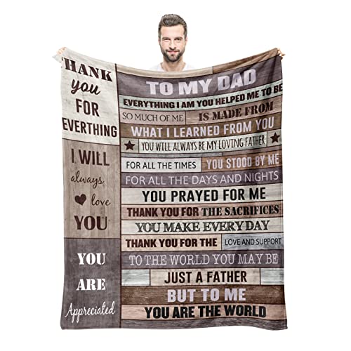 Gifts for Dad Blanket from Daughter,Dad Gifts from Daughter or Son,Dad Birthday Gift,Father Birthday Gift,Gifts for Father's Day from Daughter or Son,to My dad Blanket,Best Dad Gifts Throw Blanket