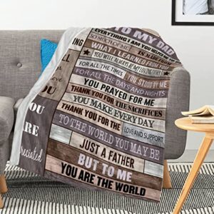 Gifts for Dad Blanket from Daughter,Dad Gifts from Daughter or Son,Dad Birthday Gift,Father Birthday Gift,Gifts for Father's Day from Daughter or Son,to My dad Blanket,Best Dad Gifts Throw Blanket