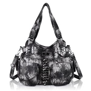 rose linda hobo bags and handbags for women shoulder bags handbag with multiple pockets pu leather tote bag