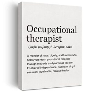 lexsivo occupational therapist definition print canvas wall art home office decor modern minimalist painting 12×15 canvas poster framed ready to hang therapy gift