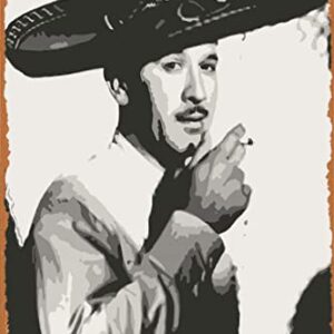 Yzixulet Pedro Infante Poster Vintage 8" x 12" Metal Tin Sign Funny Man Cave Decor