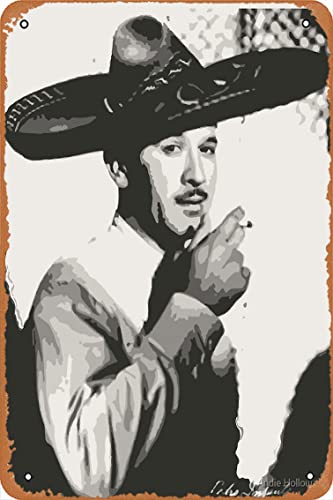 Yzixulet Pedro Infante Poster Vintage 8" x 12" Metal Tin Sign Funny Man Cave Decor