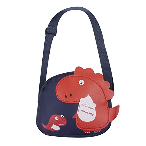 Amamcy Cute Dinosaur Crossbody Bag for Girls Boys Cartoon Messenger Bag Casual Daypack Kawaii Purse Mini Satchel Dinosaur Sling Bag