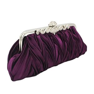 geometry suede prom cocktail party wedding engagement evening bag purse clutch pouch 10.64′ x 4.73′ x 1.58′(purple)
