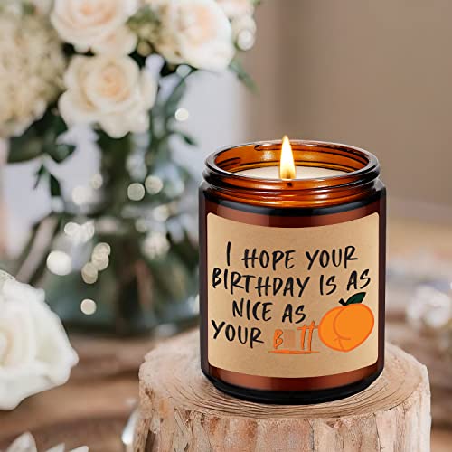 Miracu Scented Candles - Funny Birthday Gifts for Men, Women, Husband, Best Friend - Unique Birthday Gifts for BF, Girlfriend, Wife, Boyfriend - Gay Birthday Gifts - I Hope Your Day is as Nice as Your