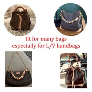 18 Inches Vachetta Leather Braided Handle, Top Braided Handle Strap for LV Neonoe Beaubourg Hobo Bucket Bags with Original Hardware Without Logo (Vachetta, 18 Inches)