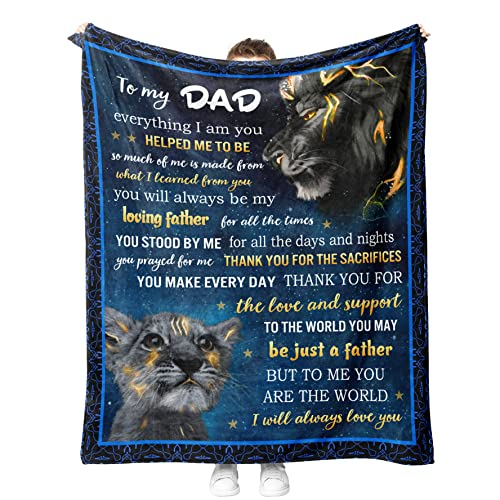 to My dad Gift, Gifts for dad Blanket 60x50'', dad Gifts from Daughter, Gifts for dad who Wants Nothing, Best dad Ever Gifts, papa Gifts, Retirement, Fathers Day, Birthday Gifts Ideas for dad Blanket