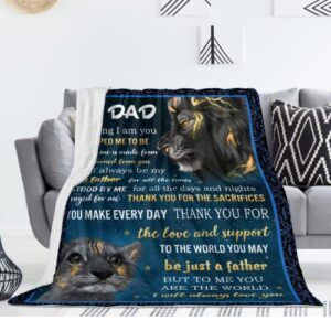 to My dad Gift, Gifts for dad Blanket 60x50'', dad Gifts from Daughter, Gifts for dad who Wants Nothing, Best dad Ever Gifts, papa Gifts, Retirement, Fathers Day, Birthday Gifts Ideas for dad Blanket