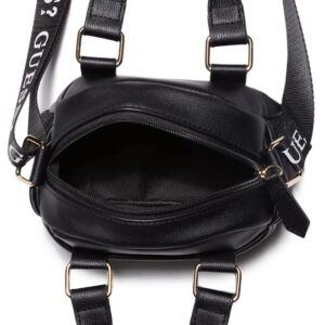 GUESS Factor Women's Mini Faux-Leather Logo Satchel, Black