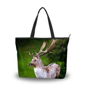 reindeer handle bag shoulder tote bag for women fashion multi functional bag shopping travel gym outdoors