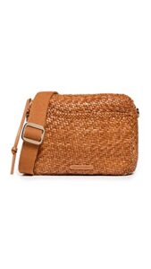 loeffler randall women’s woven camera bag, timber brown, one size