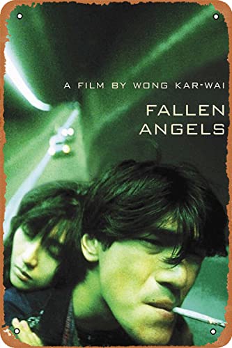 Fallen Angels Movie Poster Metal Wall Sign Tin Signs for Bar Cafe Garden Gift Metal Plaque Poster 8x12 Inch