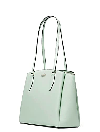 KATE SPADE MONET LARGE TRIPLE COMPARTMENT TOTE SHOULDER BAG CRYSTAL BLUE LEATHER