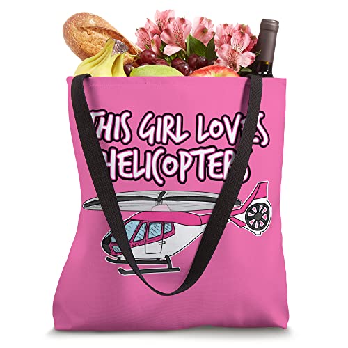 Helicopter, This Girl Loves Helicopters Tote Bag