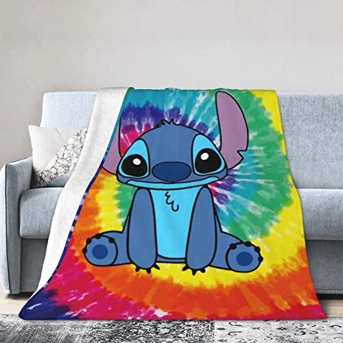 Ultra-Soft Throw Blanket Fleece Lightweight Blanket Sofa Comfort Warm Flannel Blanket for Bed Living Room for Adults Kids 50"X40"