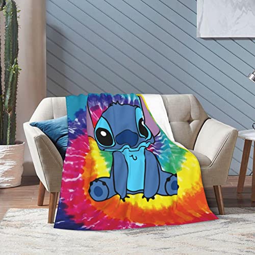 Ultra-Soft Throw Blanket Fleece Lightweight Blanket Sofa Comfort Warm Flannel Blanket for Bed Living Room for Adults Kids 50"X40"