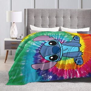 Ultra-Soft Throw Blanket Fleece Lightweight Blanket Sofa Comfort Warm Flannel Blanket for Bed Living Room for Adults Kids 50"X40"