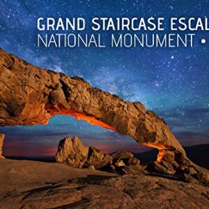 Grand Staircase-Escalante National Monument, Utah, Arch under Milky Way Press (24x36 Gallery Quality Metal Art, Aluminum Decor)