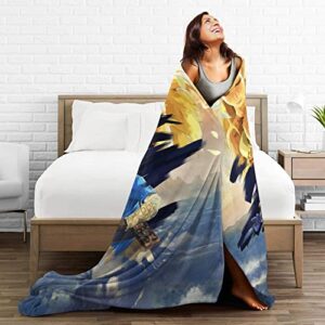 TeeDemon Legend Blanket,Throw Blanket Flannel Fleece Blanket,Soft Cozy Lightweight Blanket,Air Conditioning Camping Blanket,Adults Kid Suitable for Sofa Travel, 60''x50''