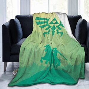 teedemon legend blanket ultra-soft bedding skin friendly flannel all seasons for bedroom sofa comfortable throw blanket, 80”x60”