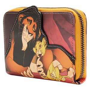 Loungefly Disney Lion King Villains Scar Zip Around Wallet Lion King One Size