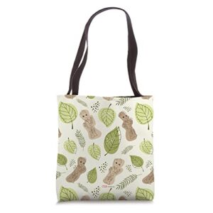 marvel studios i am groot leaf print tote bag