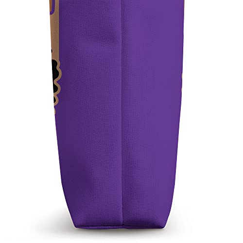 Unapologetically Dope Black Pride Afro American Purple Tote Bag
