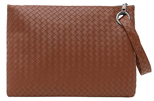 Hycurey Clutch Bags for Women Evening Clutch Purses Large Woven Clutch Purse Oversized Clutch Wallet Wrist Bags for Girls