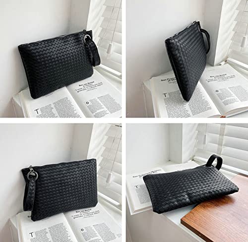 Hycurey Clutch Bags for Women Evening Clutch Purses Large Woven Clutch Purse Oversized Clutch Wallet Wrist Bags for Girls