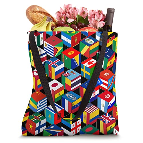 75 Flags of the World, Worlds Flags Tote Bag