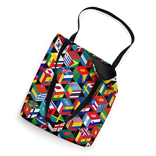 75 Flags of the World, Worlds Flags Tote Bag