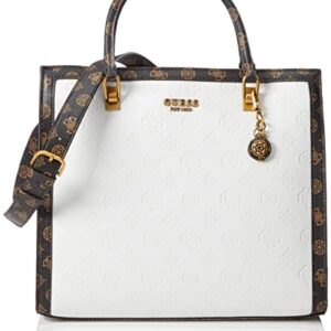 Guess ABEY PB855823 shopper bag white logo, White