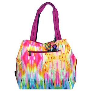 Laurel Burch Violet Puppy Dog Large Gap Tote Bag