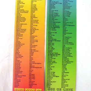 Who God is Bookmark, 270 Names of God - Set of 10 Bookmarks