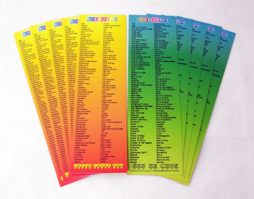 Who God is Bookmark, 270 Names of God - Set of 10 Bookmarks