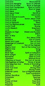 Who God is Bookmark, 270 Names of God - Set of 10 Bookmarks