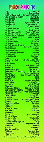 Who God is Bookmark, 270 Names of God - Set of 10 Bookmarks