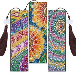 Diamond Bookmarks for Christmas: Four Seasons Trees Bookmarks and 3 Mandala Diamond Art Bookmarks