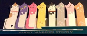 1 x 240 sheets cute kitten kitty cat animal sticker bookmark marker memo flags index tab sticky notes