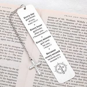 Christian Gifts for Women Men Faith Religious Bible Verse Bookmark Baptism Gifts for Kid Teen Girl Boy Catholic Inspirational Bookmark Graduation Gifts for Her Him Son Daughter Church Gifts in Bulk