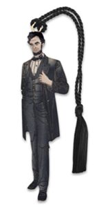 abraham lincoln metal bookmark silver plated brass giclee print 3 1/2 inches