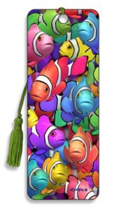 3d clown fish bookmark featuring the artwork of royce b mcclure – by artgame (clown school)