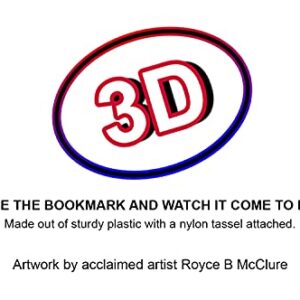 3D Clown Fish bookmark featuring the artwork of Royce B McClure - by Artgame (Clown School)